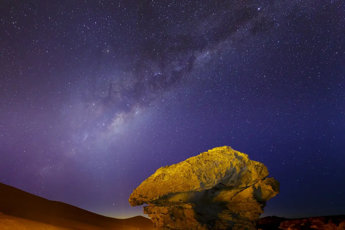 The Milky Way over the Bolivian altiplano